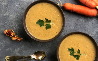 Broccoli Carrot Tahini Soup