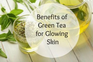 green tea glowing skin